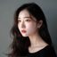秀人写真情侣客户晴晴的头像，甜美女生侧颜照